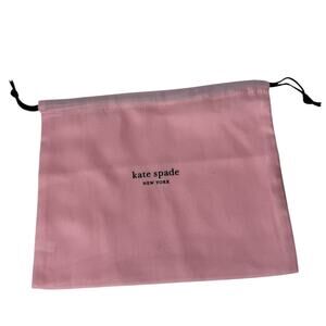 Kate Spade New York Pink Dust Bag Cover Drawstring Pouch 9" x 7 "